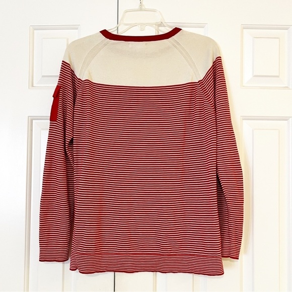 Barbour Red and White Striped Top - Picture 6 of 13